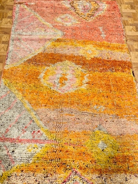 Antique Turkish Ushak rug fargment rug-4741 - 3