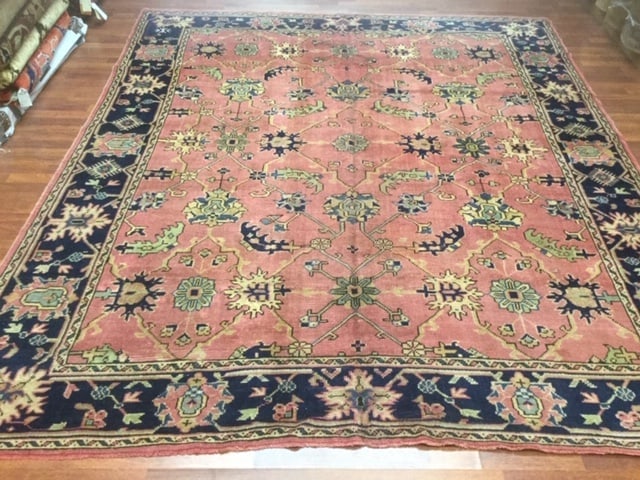 Antique Room Size Turkish Ushak Rug-3379 - 2