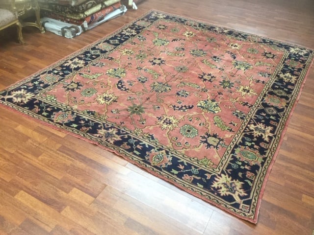 Antique Room Size Turkish Ushak Rug-3379 - 6