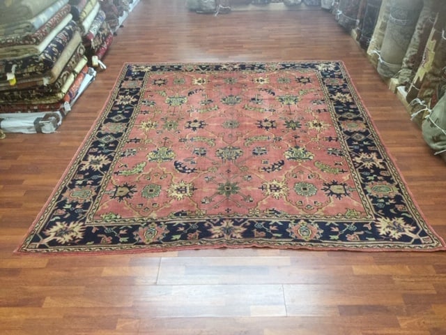Antique Room Size Turkish Ushak Rug-3379 - 7