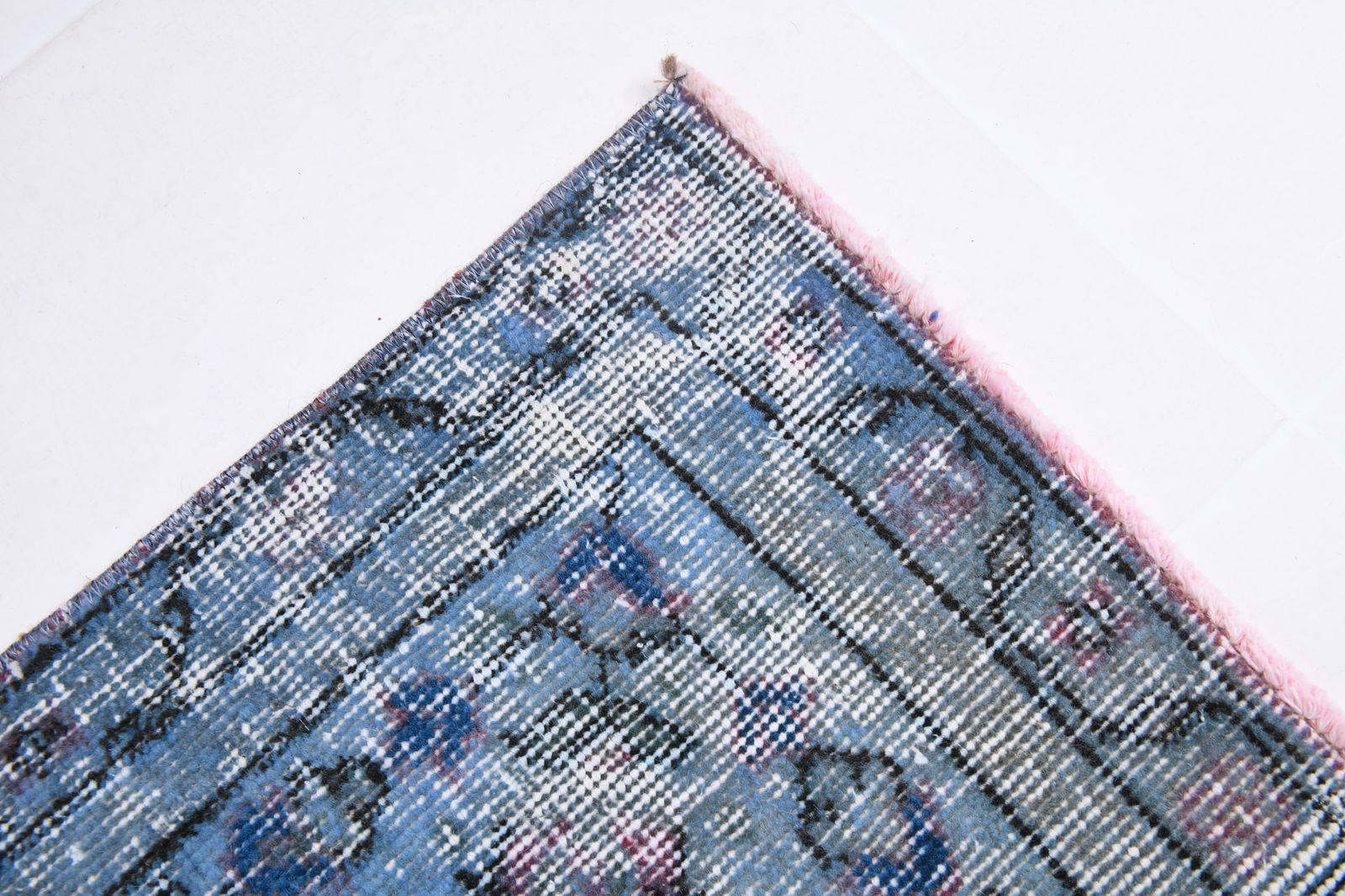 6'2'' x 9'6'' Handmade Vintage Wool Rug - 6634 - 11