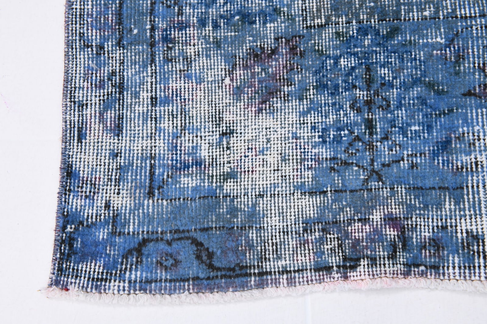 6'2'' x 9'6'' Handmade Vintage Wool Rug - 6634 - 12