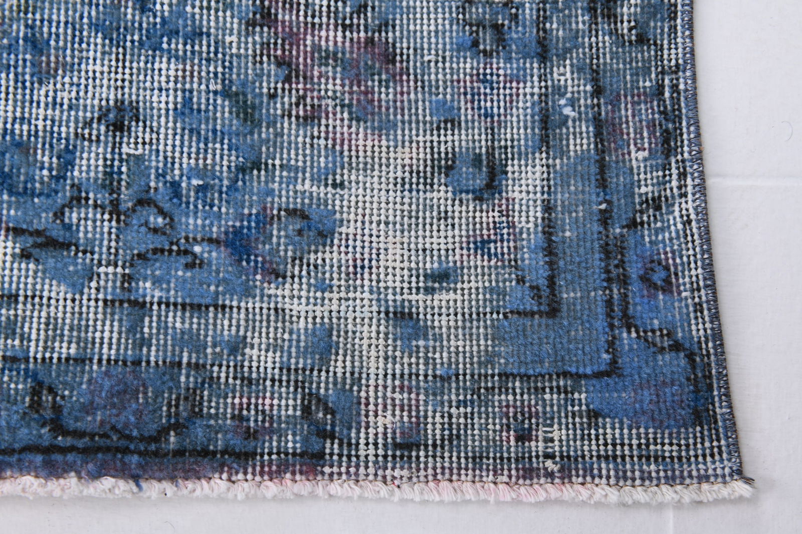 6'2'' x 9'6'' Handmade Vintage Wool Rug - 6634 - 13