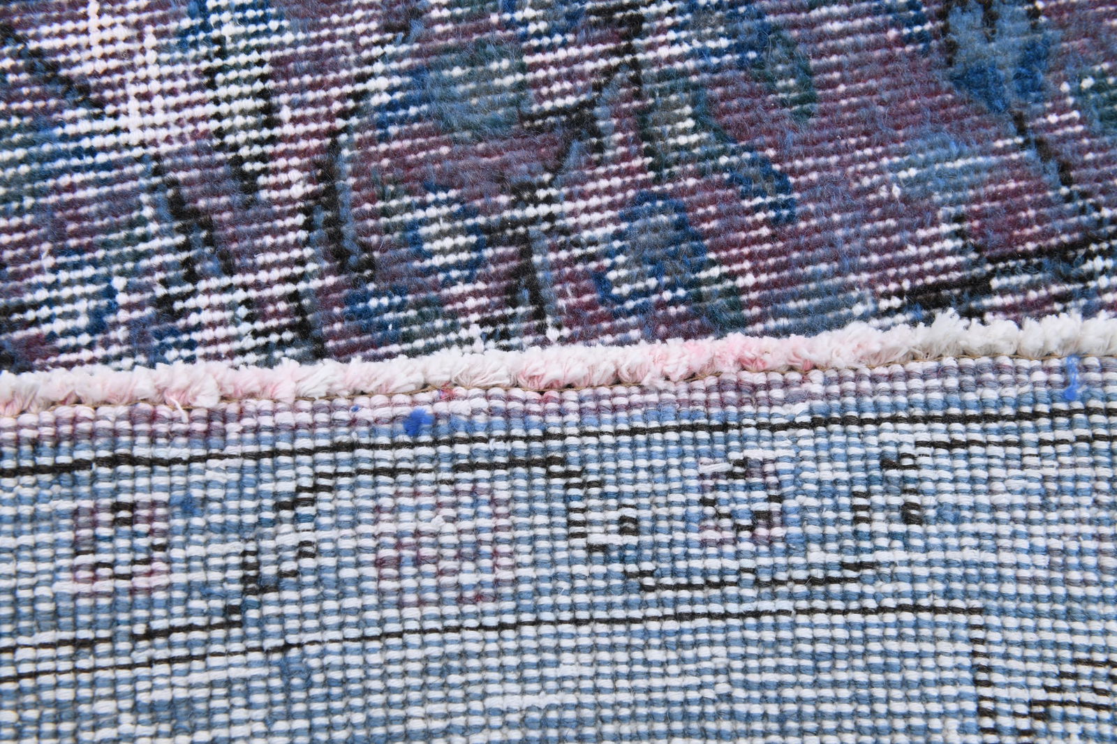 6'2'' x 9'6'' Handmade Vintage Wool Rug - 6634 - 15