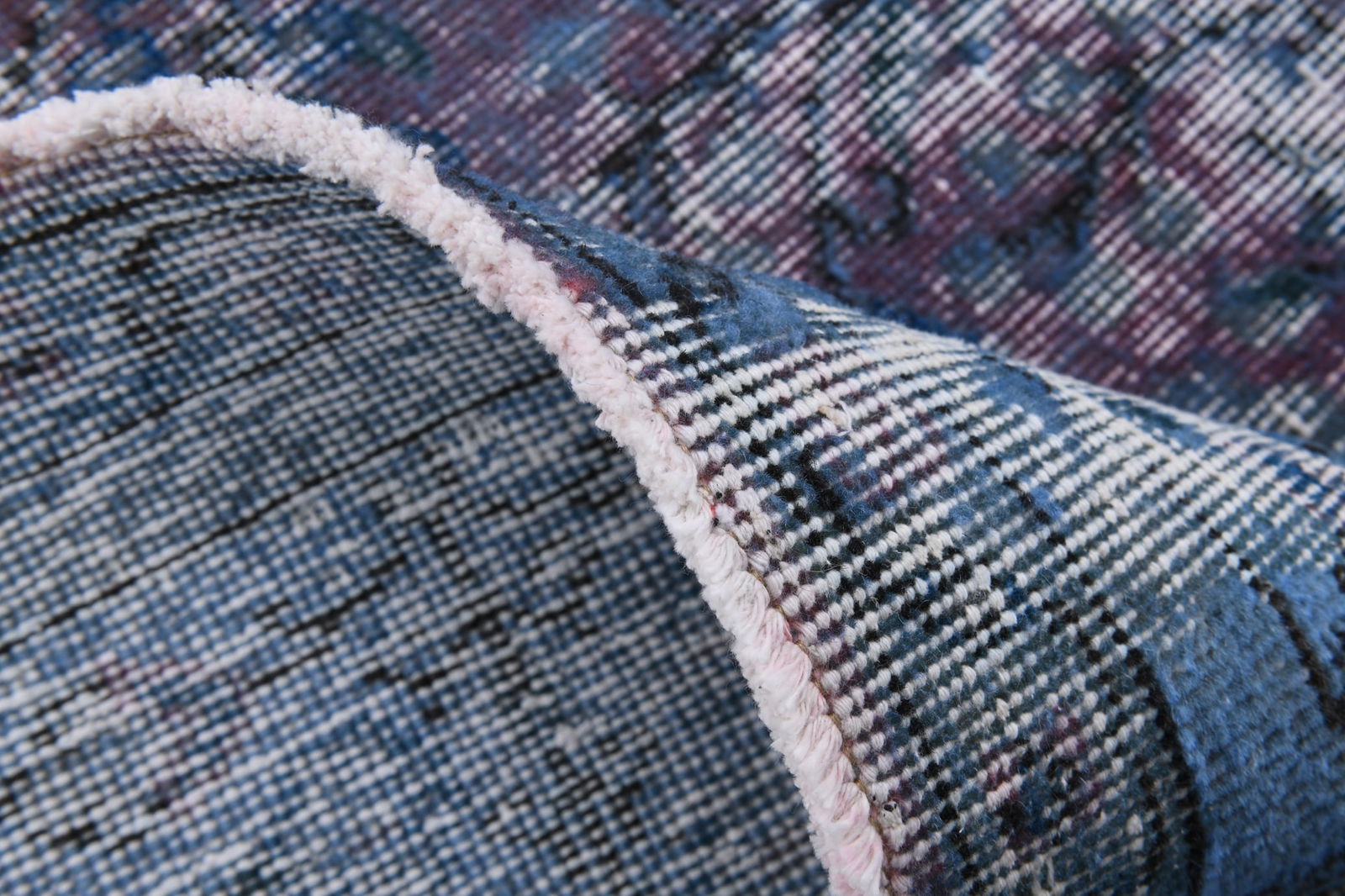 6'2'' x 9'6'' Handmade Vintage Wool Rug - 6634 - 16