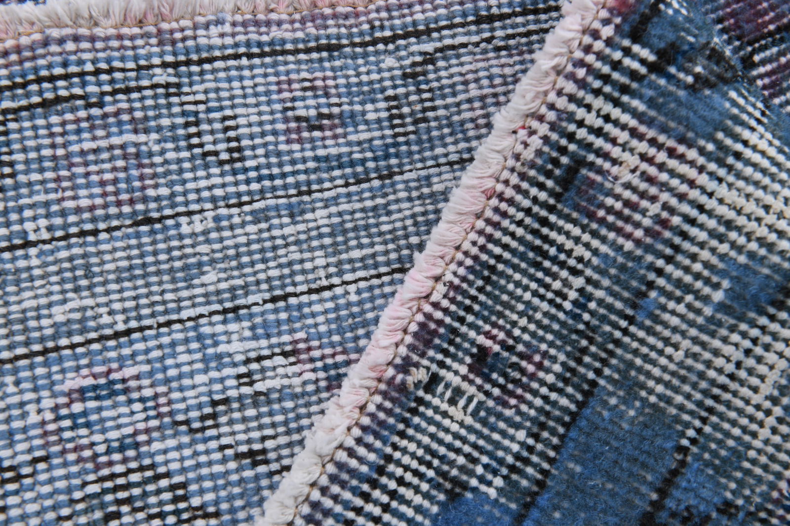 6'2'' x 9'6'' Handmade Vintage Wool Rug - 6634 - 18