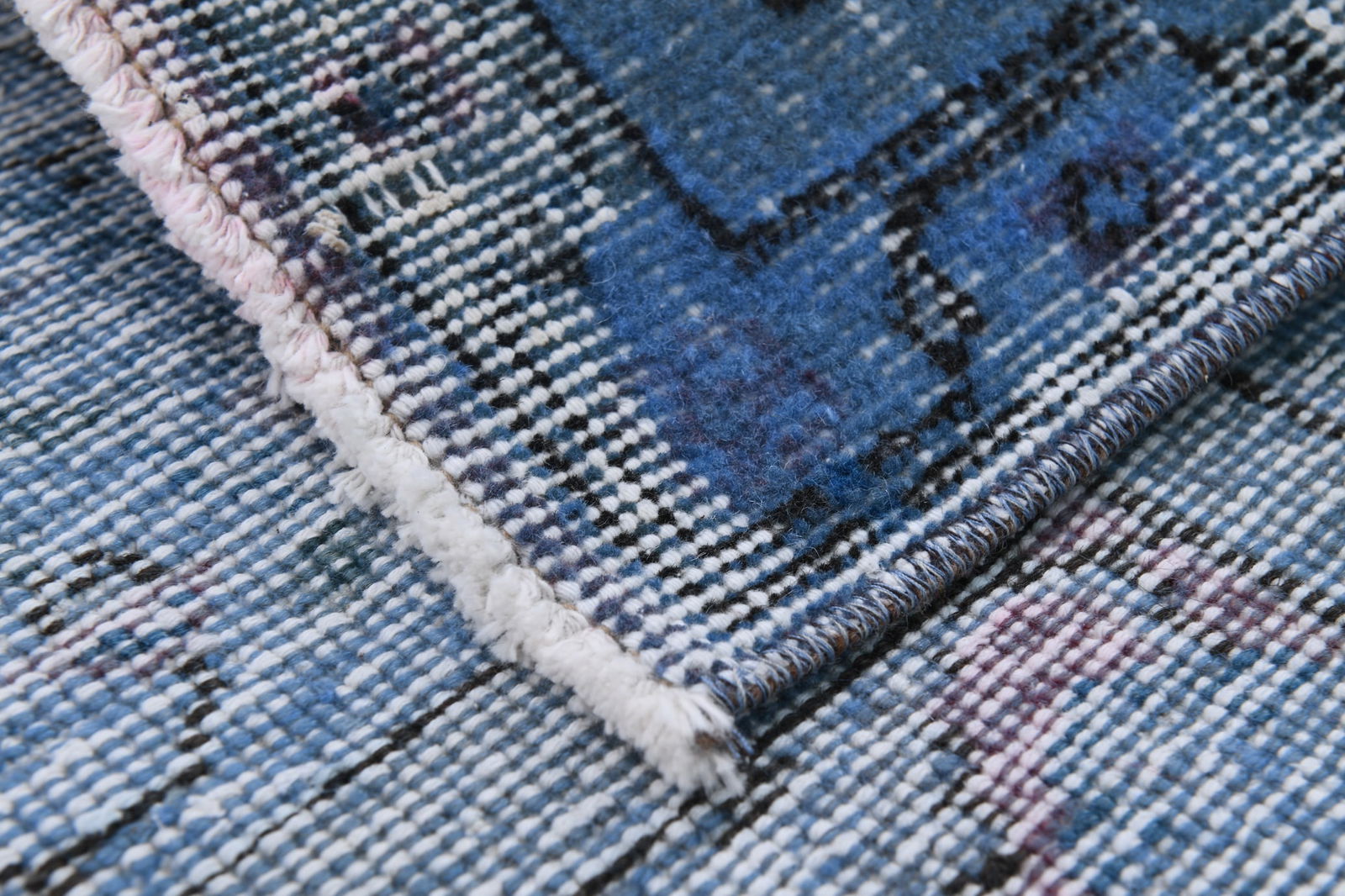 6'2'' x 9'6'' Handmade Vintage Wool Rug - 6634 - 19