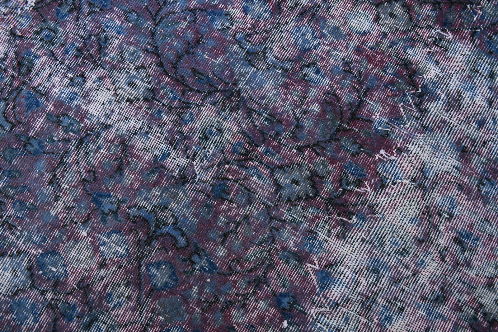 6'2'' x 9'6'' Handmade Vintage Wool Rug - 6634 - 7