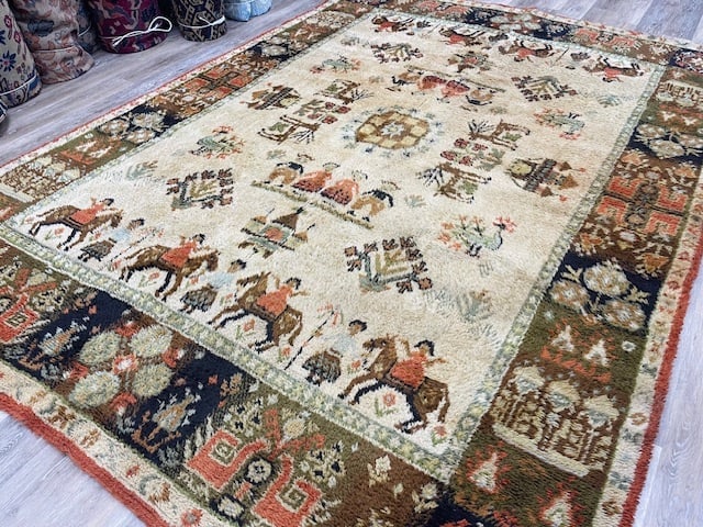 Vintage European Folk Rug-5251 - 10