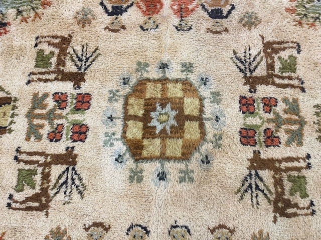 Vintage European Folk Rug-5251 - 5
