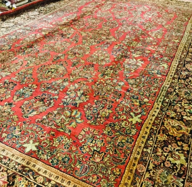 Antique Persian Large size Sarouk Rug-1129 (1 of 9)