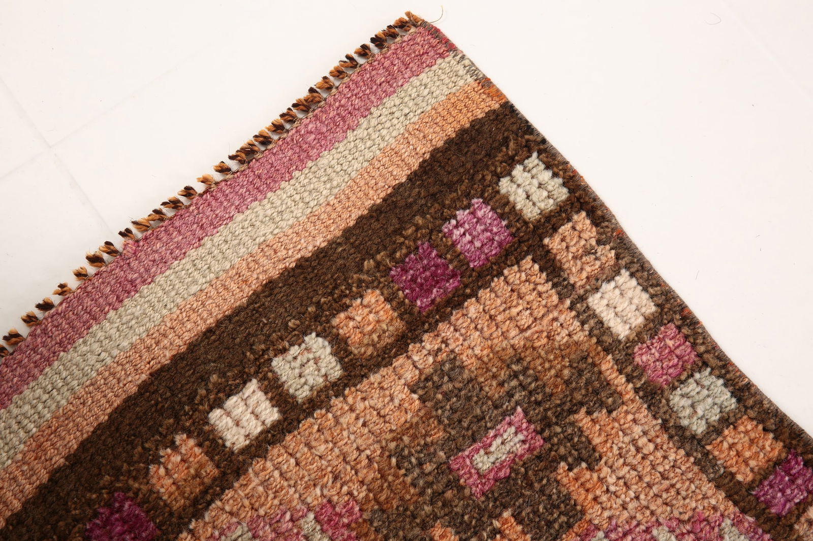 2'7'' x 8'9'' Vintage Wool Runner Rug - 6533 - 10