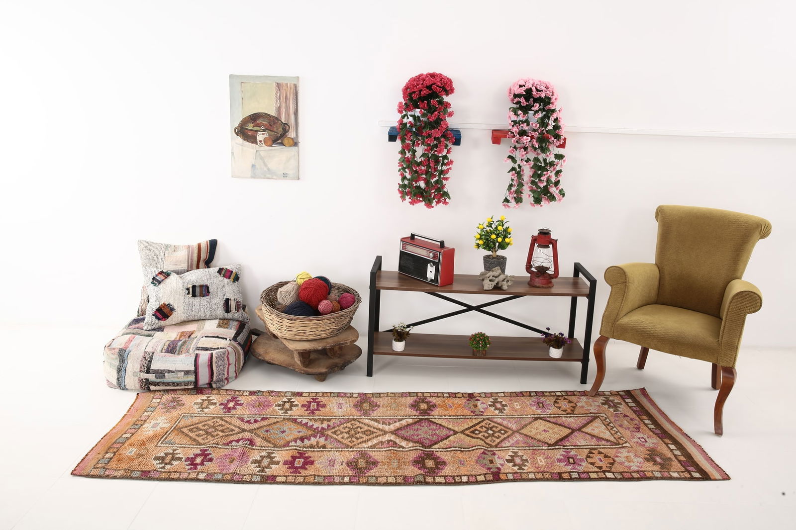 2'7'' x 8'9'' Vintage Wool Runner Rug - 6533 - 2