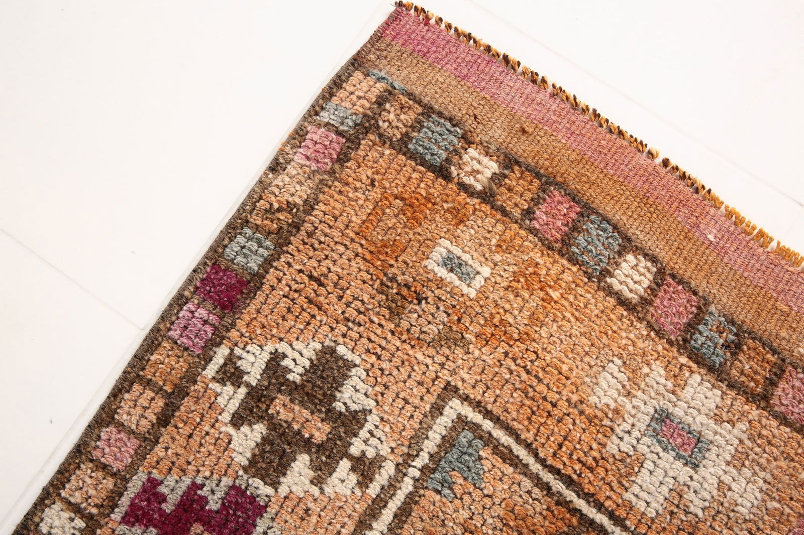 2'7'' x 8'9'' Vintage Wool Runner Rug - 6533 - 8