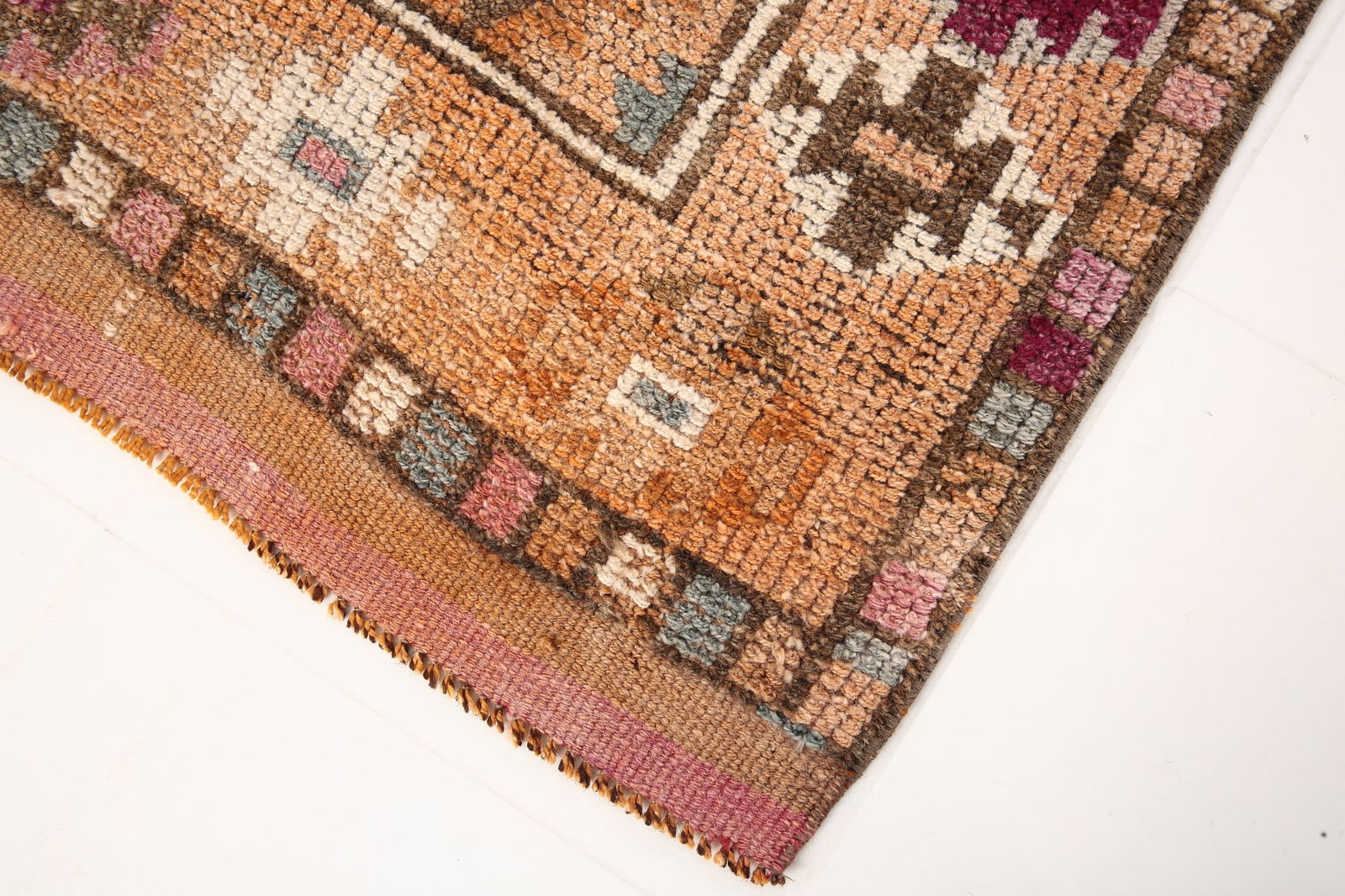 2'7'' x 8'9'' Vintage Wool Runner Rug - 6533 - 9