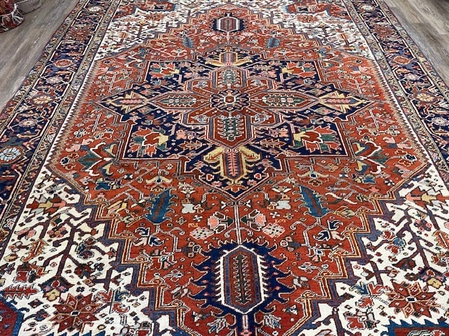 Antique Persian Heriz Rug-5186 - 3