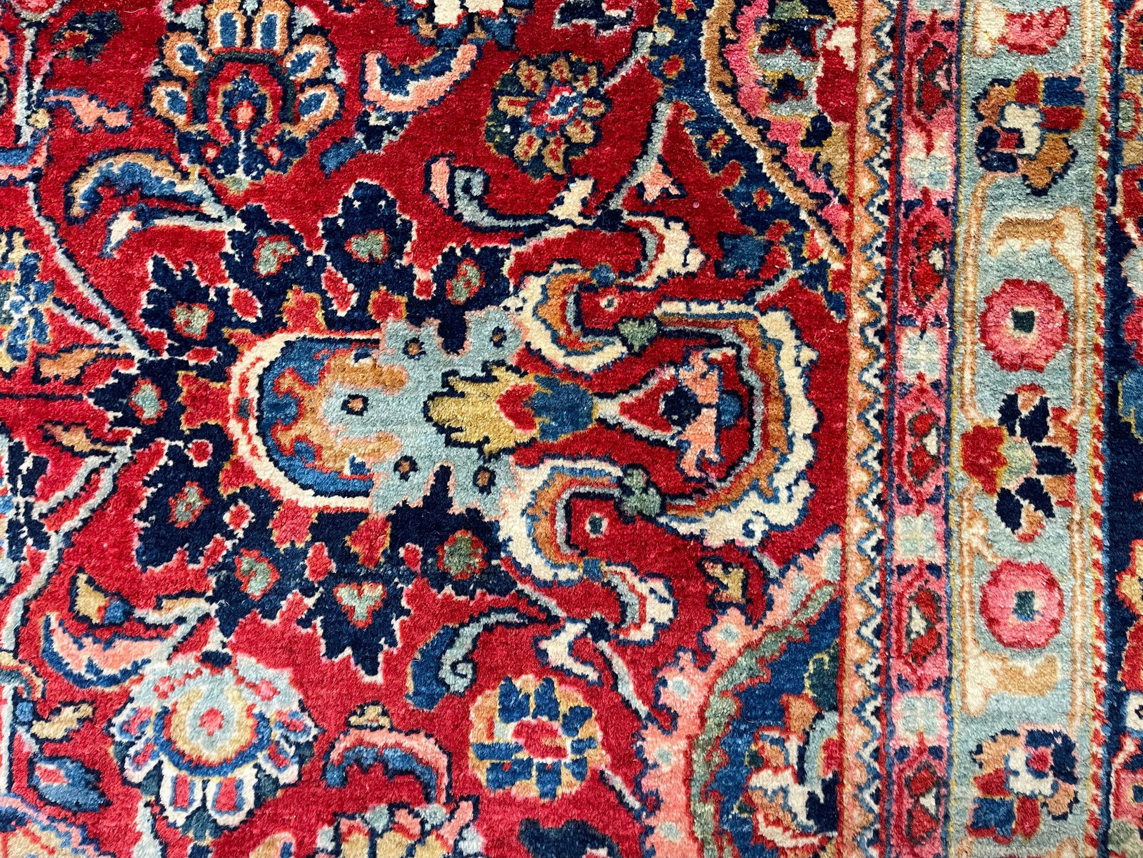 unique antique Persian Tabriz Rug-3497 - 10