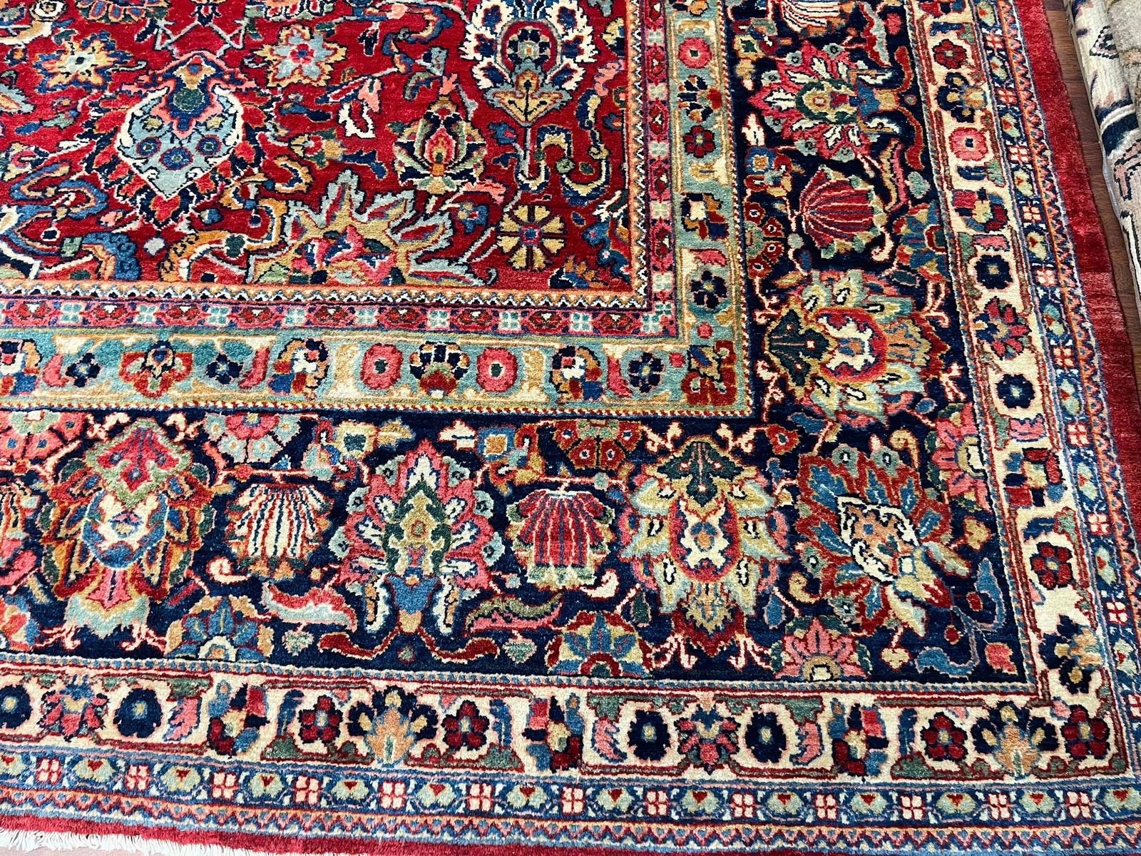 unique antique Persian Tabriz Rug-3497 - 2