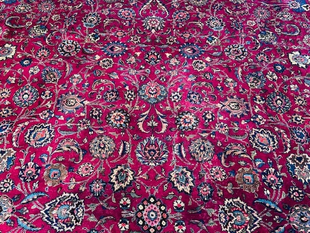 Antique Palace size Persian Mashad Rug-5174 - 12