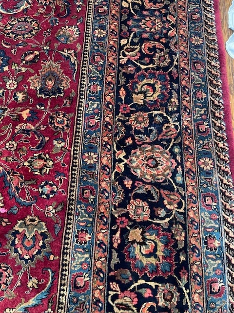Antique Palace size Persian Mashad Rug-5174 - 7