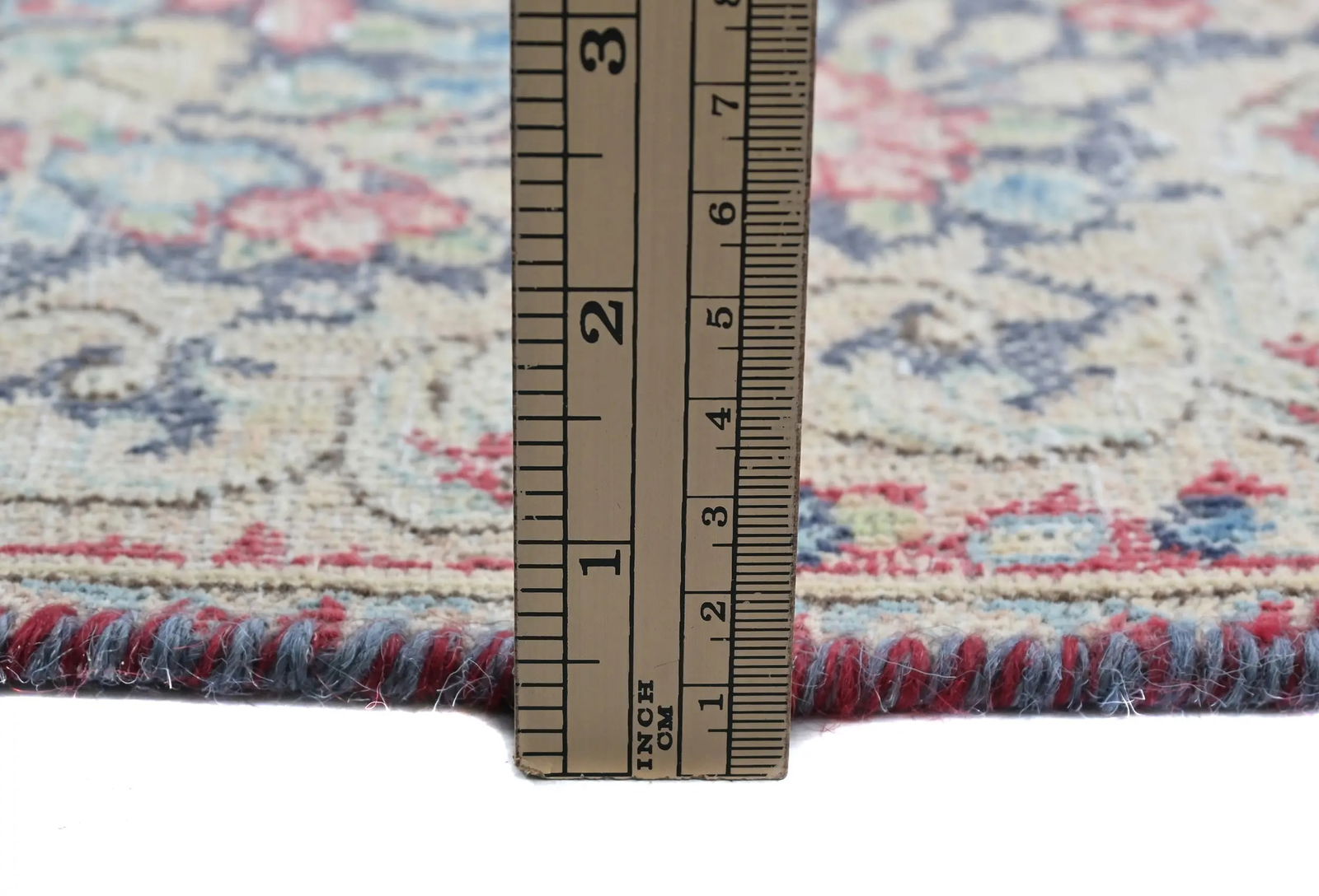 Semi Antique Muted Floral 1'7 X 2'3 Distressed Oriental Rug - 11