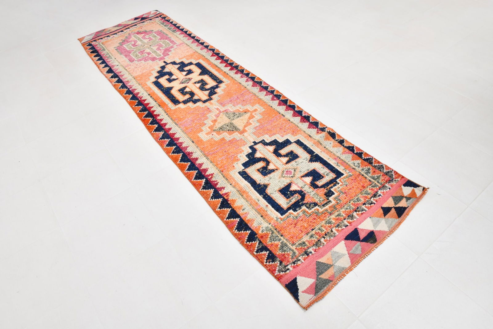 2'10'' x 10'0'' Vintage Wool Runner Rug - 22027 - 18