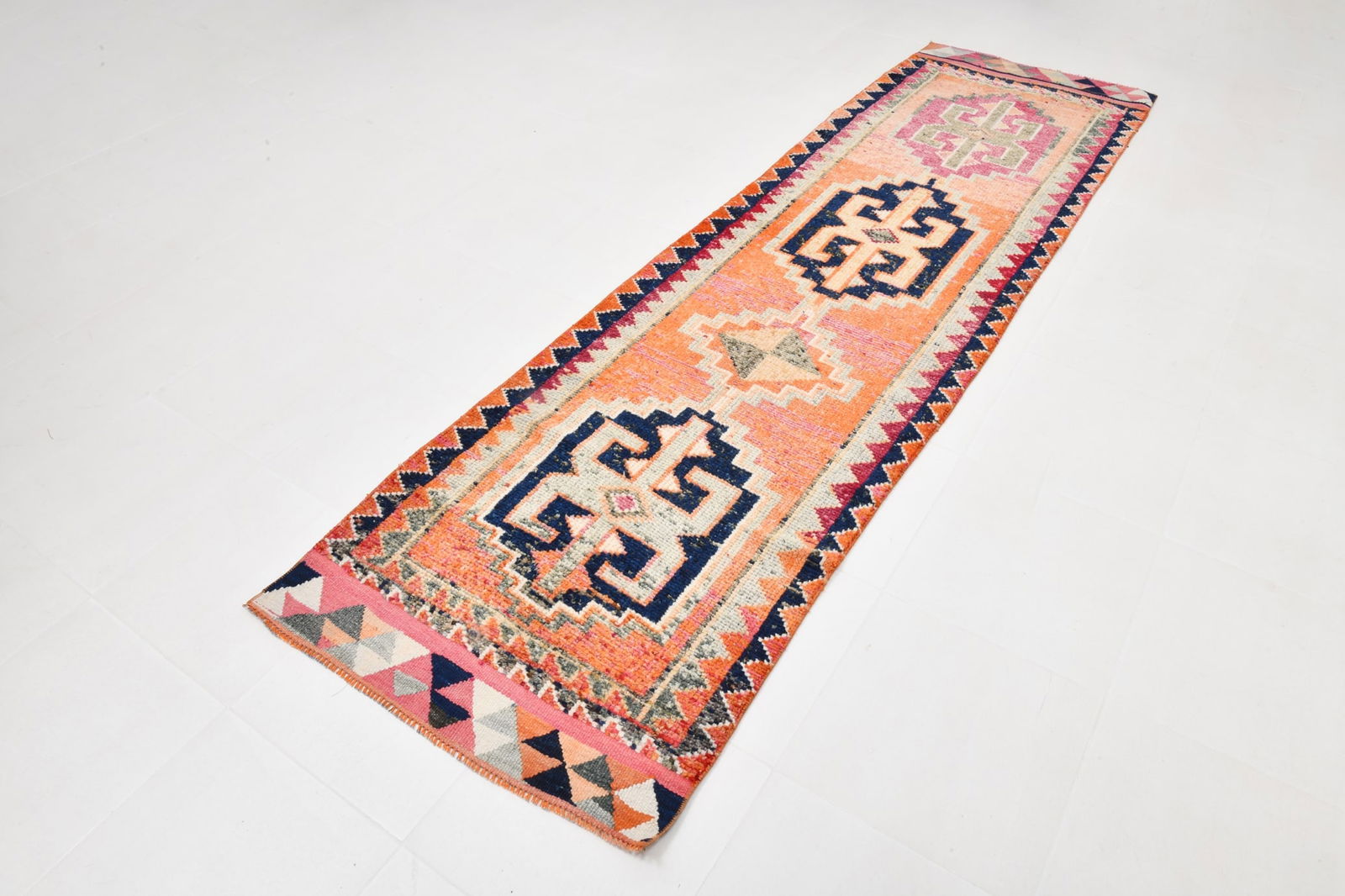 2'10'' x 10'0'' Vintage Wool Runner Rug - 22027 - 19