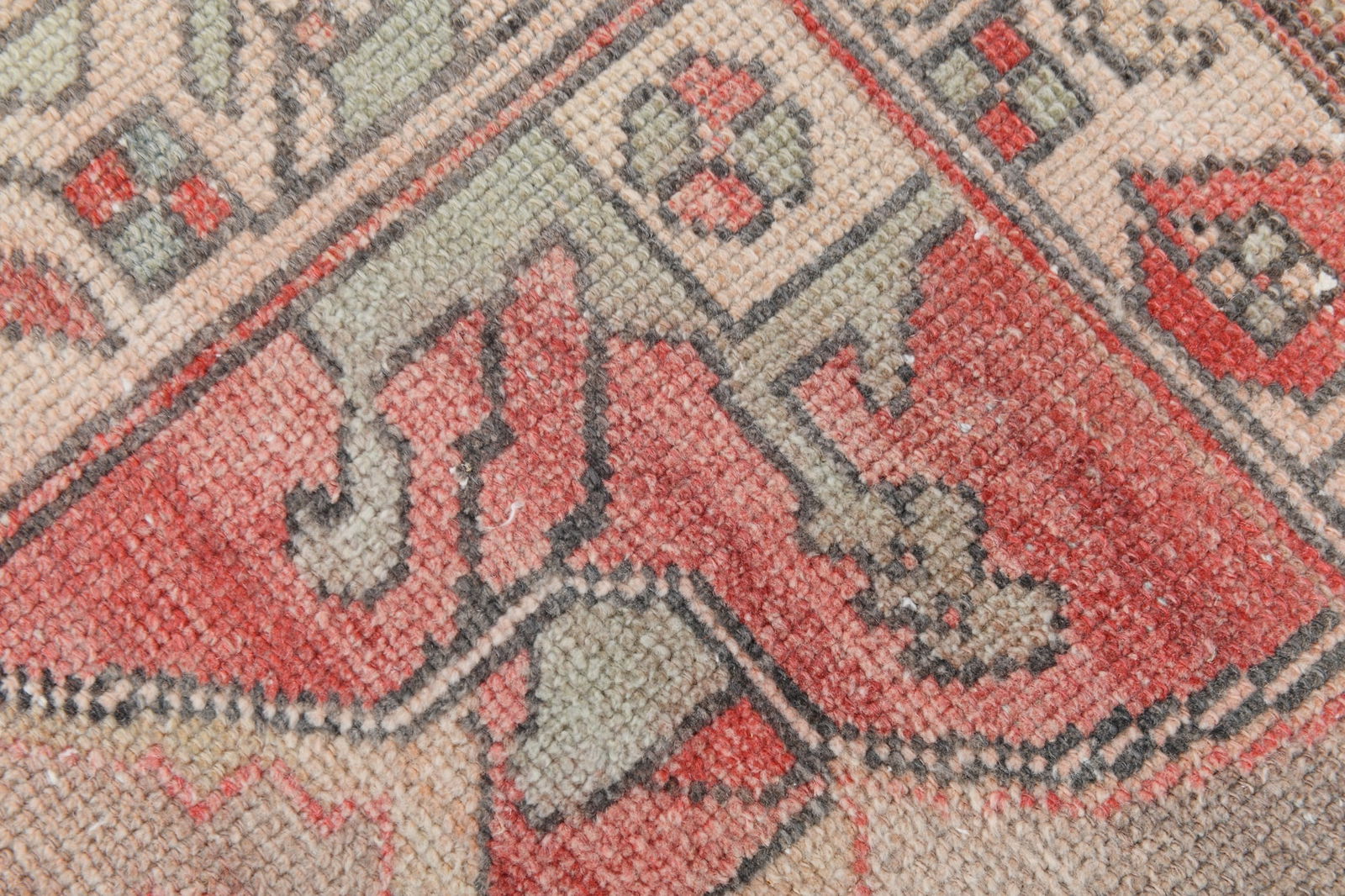 5'3'' x 10'9'' Handmade Vintage Wool Patchwork Rug - 19199 - 9