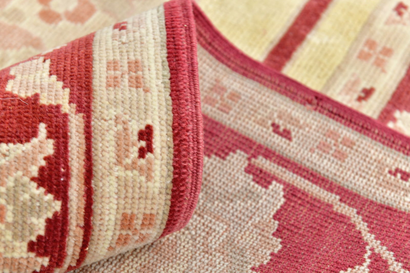 6'3'' x 9'8'' Handmade Vintage Wool Rug - 24673 - 17