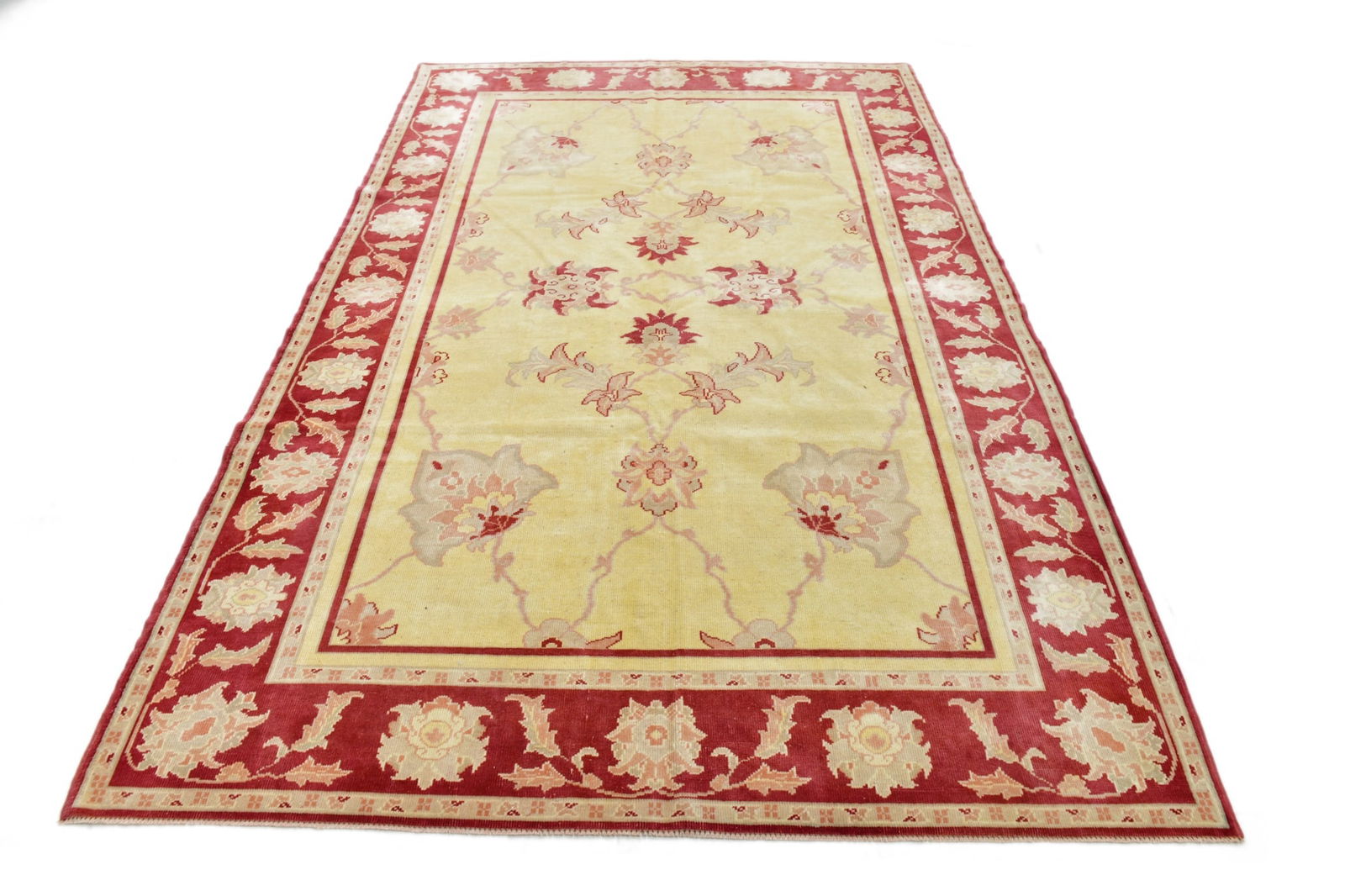 6'3'' x 9'8'' Handmade Vintage Wool Rug - 24673 - 19