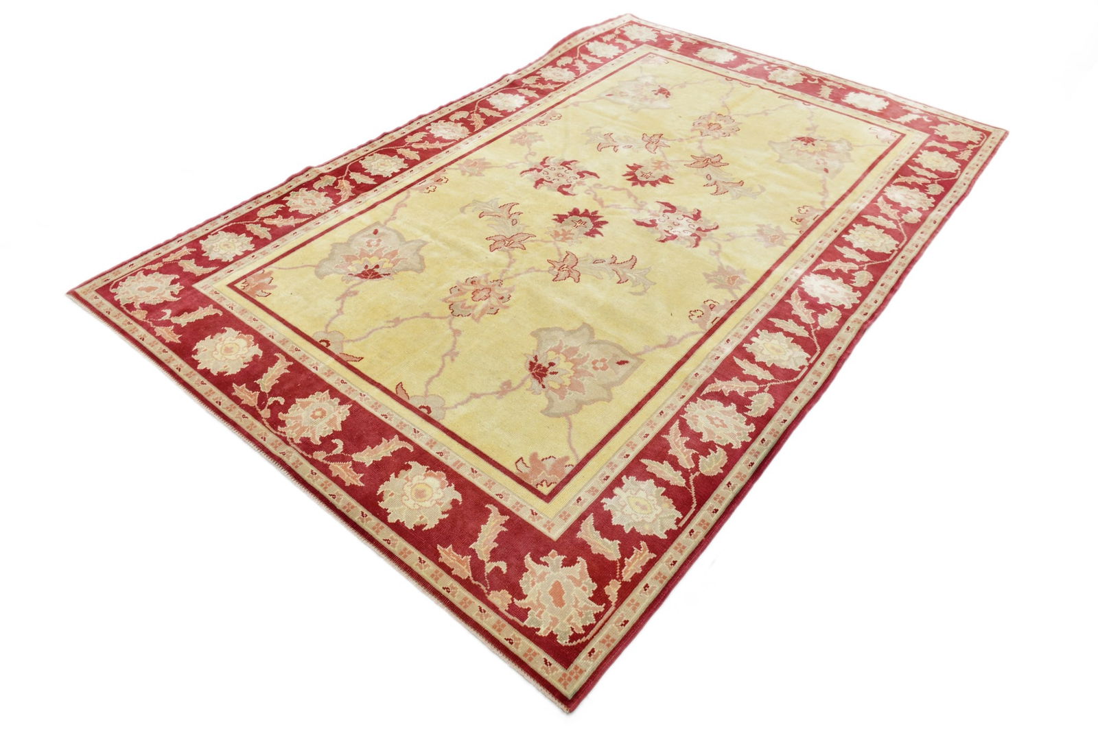 6'3'' x 9'8'' Handmade Vintage Wool Rug - 24673 - 20