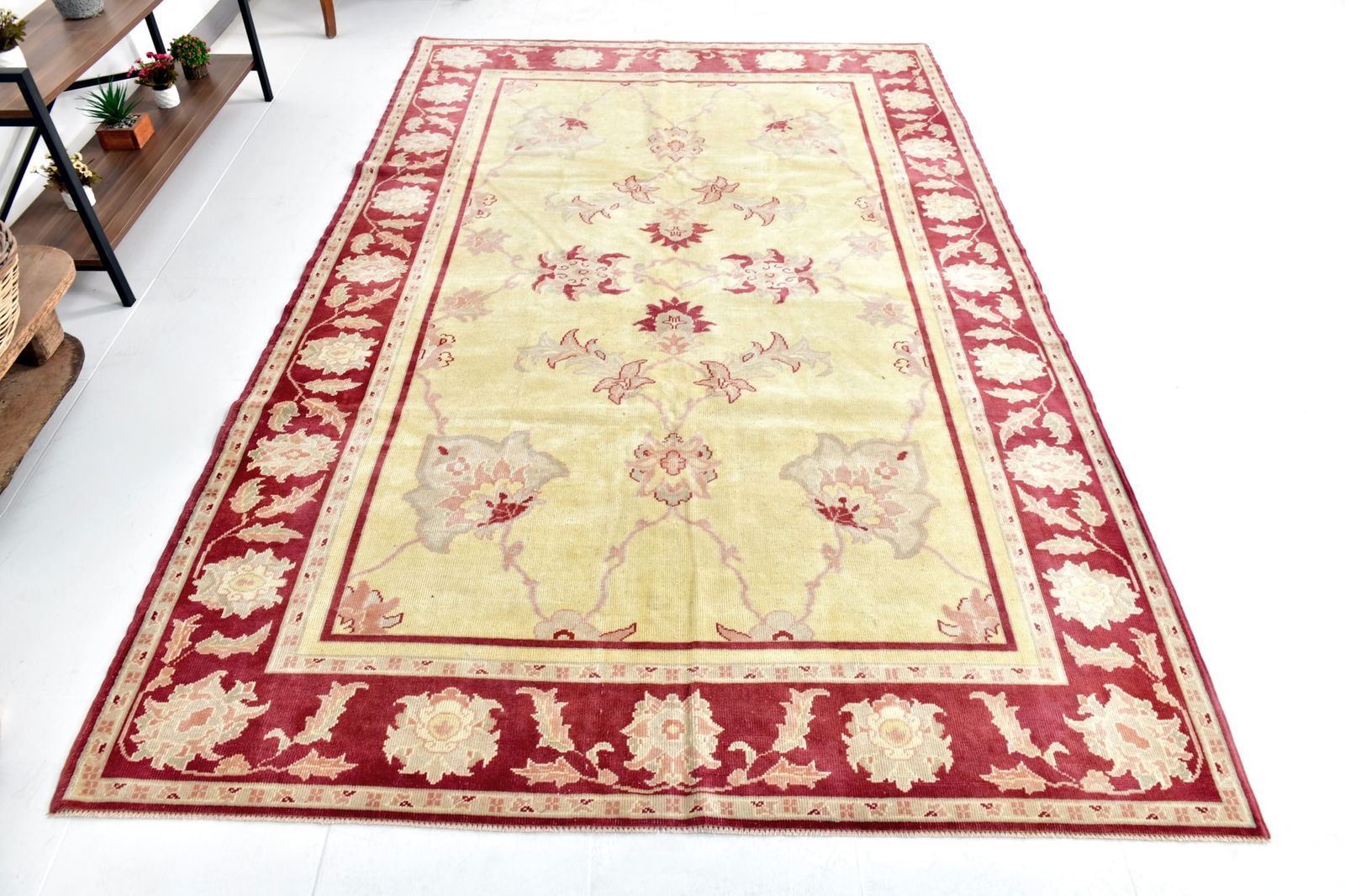 6'3'' x 9'8'' Handmade Vintage Wool Rug - 24673 - 5
