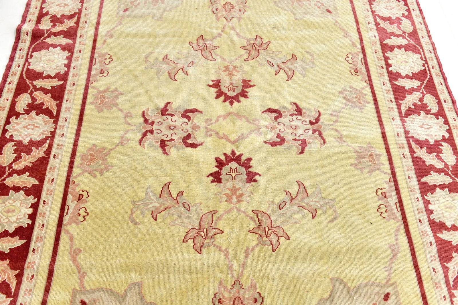 6'3'' x 9'8'' Handmade Vintage Wool Rug - 24673 - 7