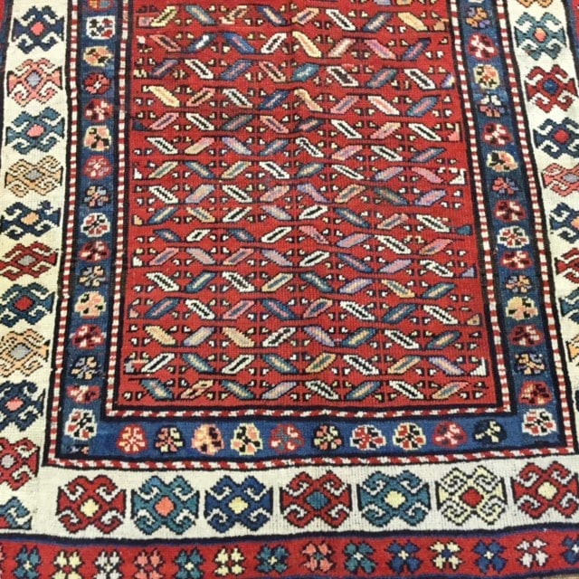Antique kazak caucasin Rug-1752 - 3