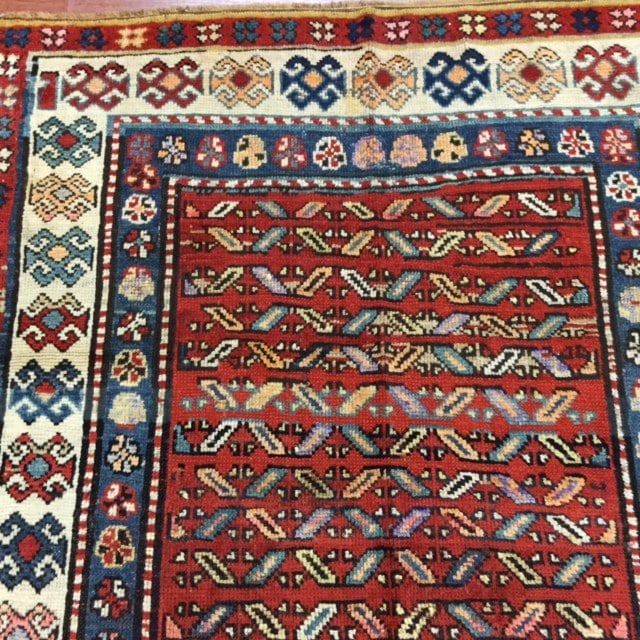 Antique kazak caucasin Rug-1752 - 5