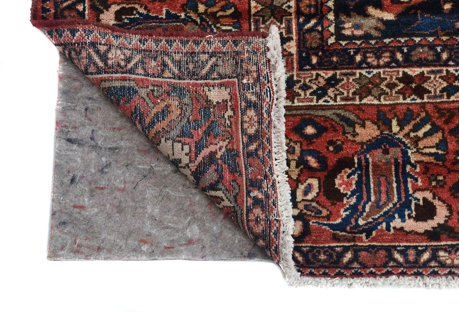 Semi Antique Red Floral 9'10X12'6 Bakhtiari Persian Rug - 12