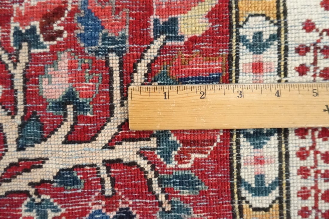 Hand-Knotted Semi-Antique Persian Bakhtiari Wool Tribal Garden Oriental Rug 8'9" x 12'1" - 14