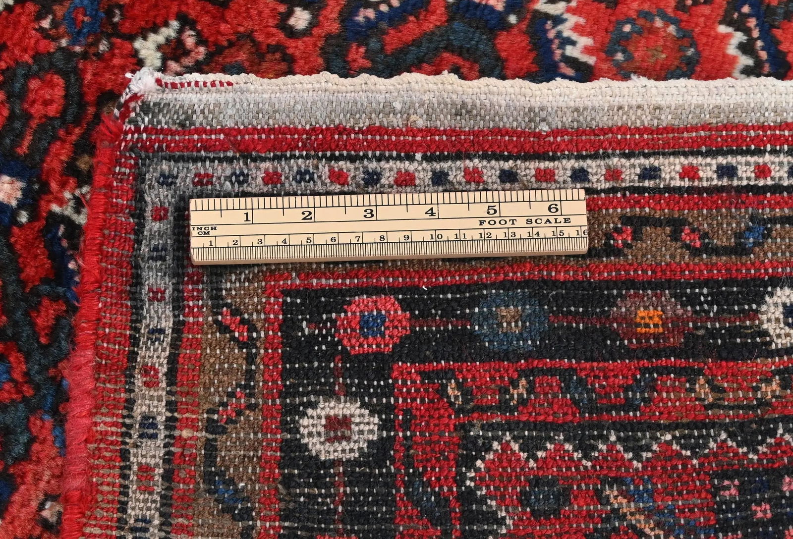 Vintage Red Tribal 3X10 Hamedan Persian Runner Rug - 11