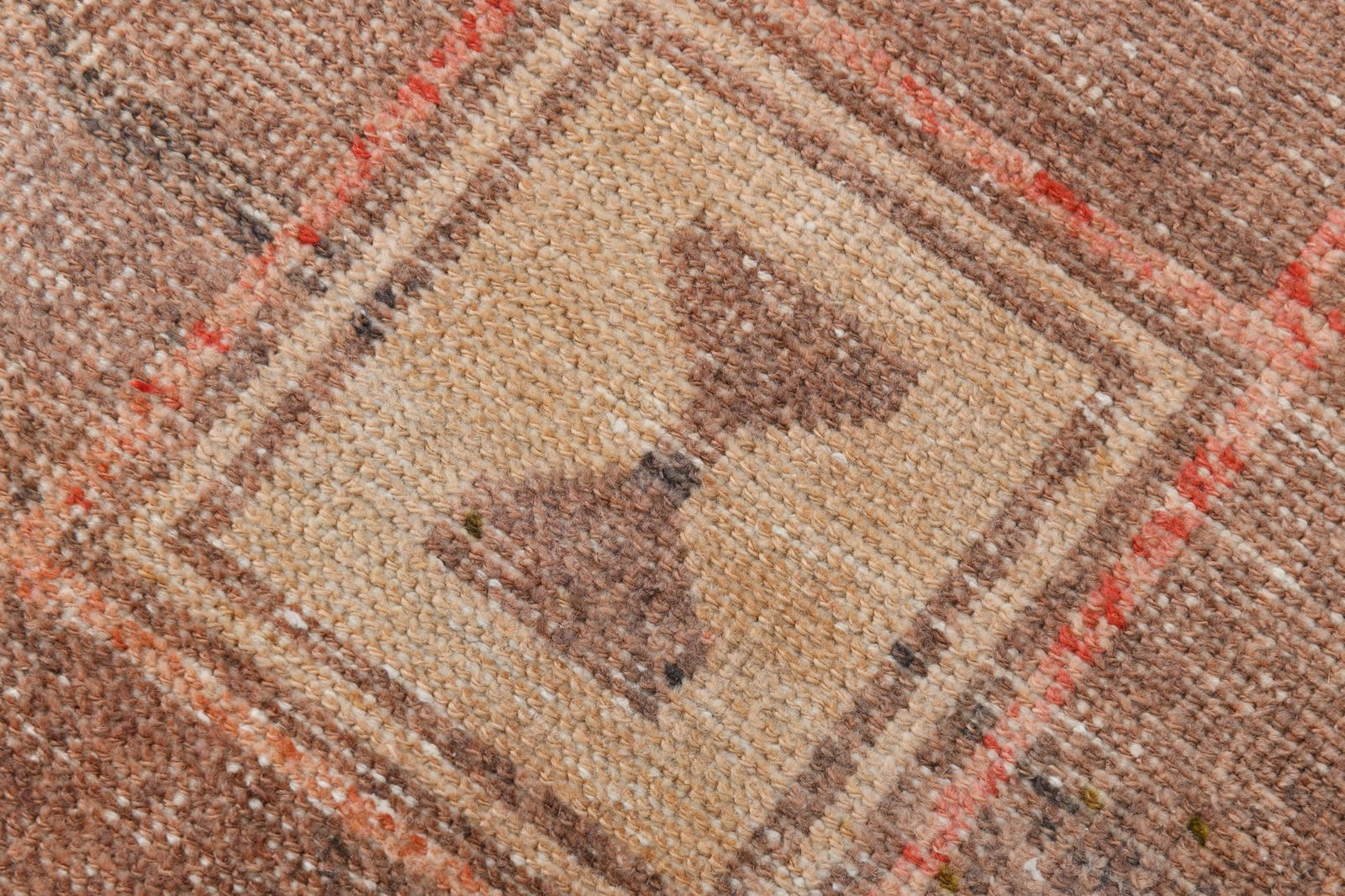 2'7'' x 10'1'' Handmade Vintage Wool Rug - 20304 - 7