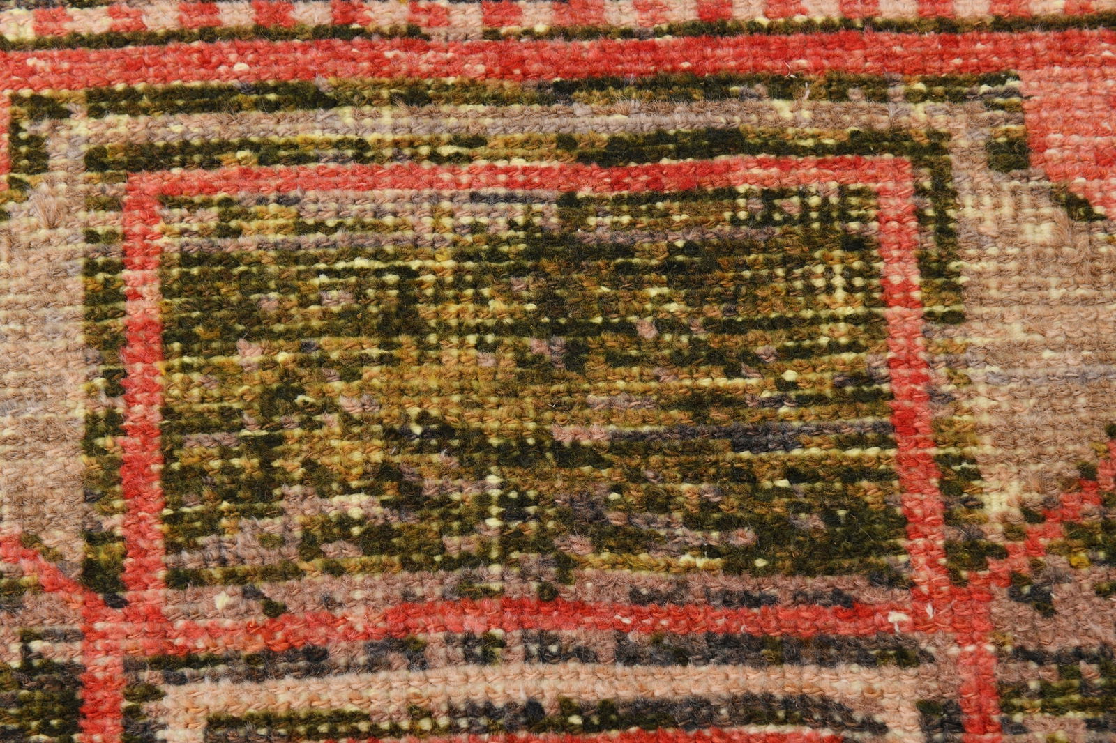 2'7'' x 10'1'' Handmade Vintage Wool Rug - 20304 - 9