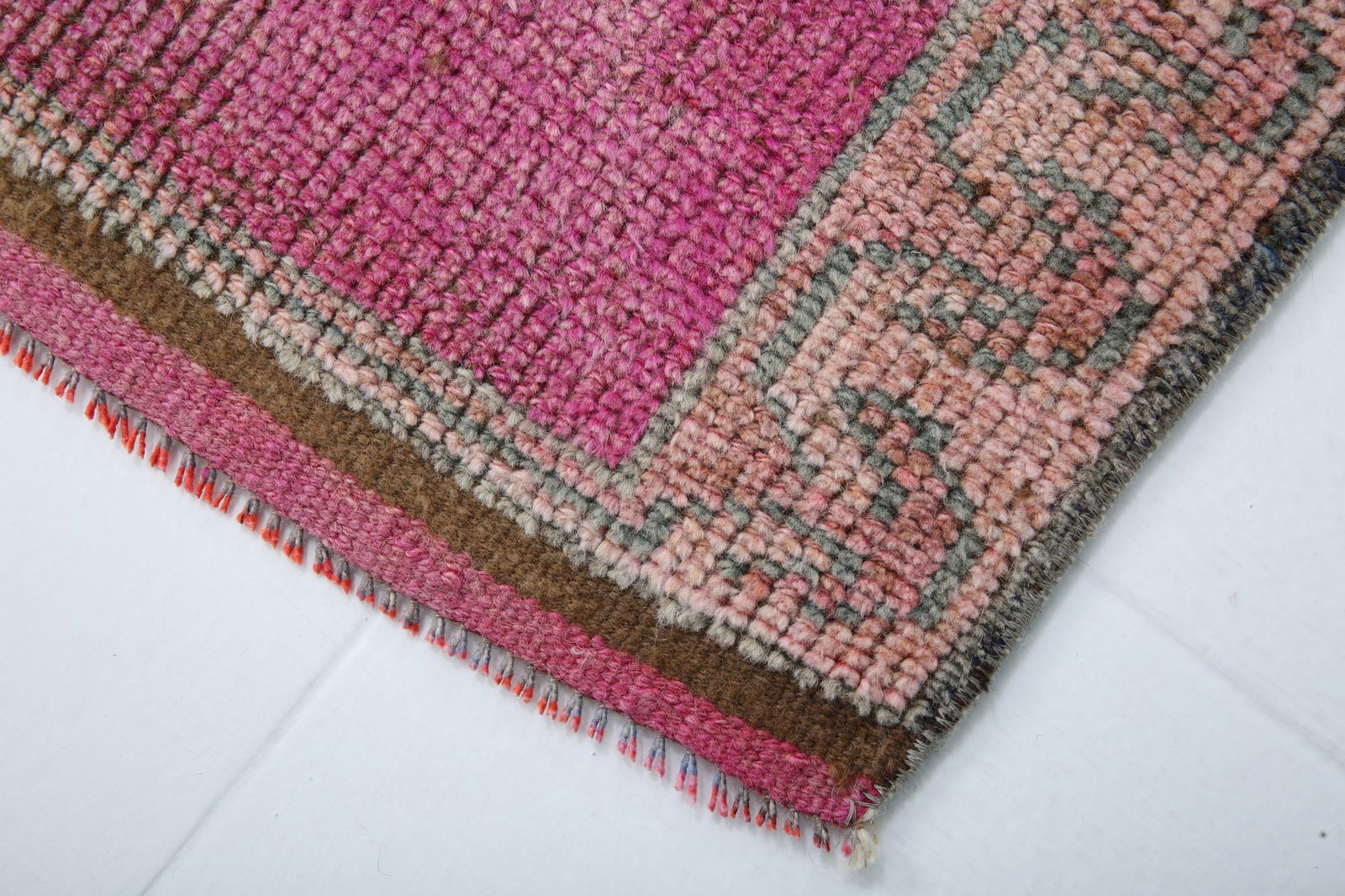 3'2'' x 10'9'' Vintage Wool Runner Rug - 18475 - 12