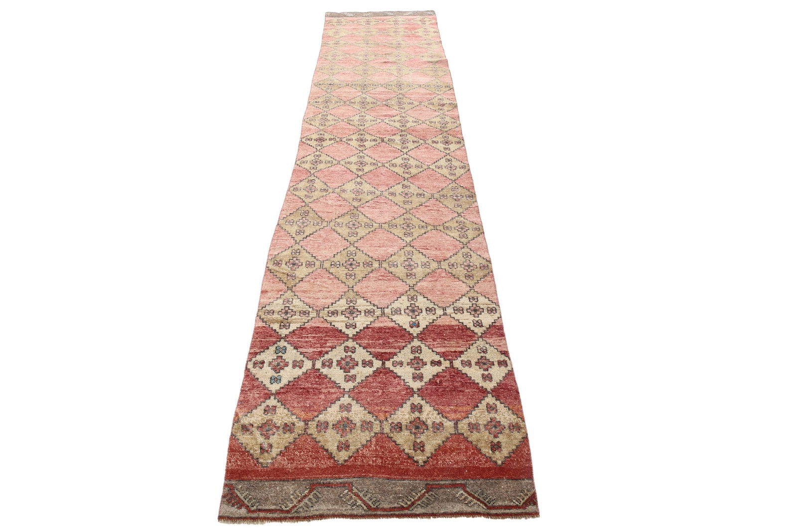2'9'' x 12'3'' Turkish Vintage Runner Rug - 6281 - 4