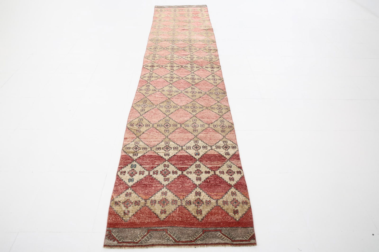 2'9'' x 12'3'' Turkish Vintage Runner Rug - 6281 - 5