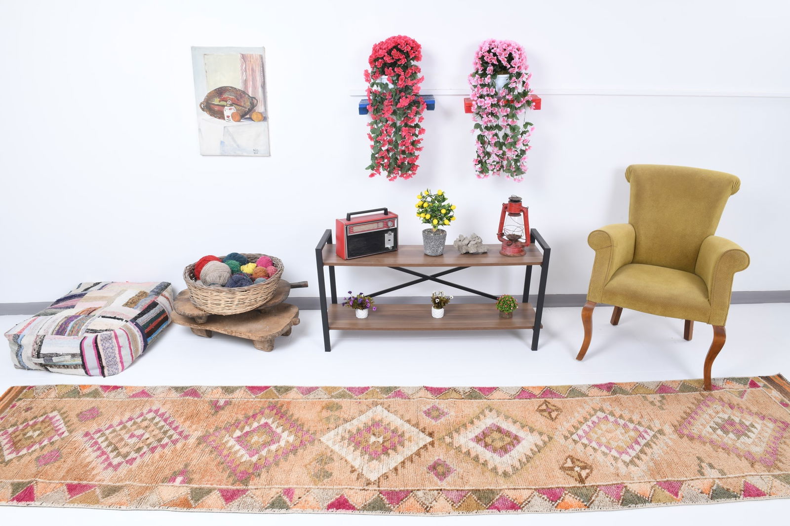 2'7'' x 12'10'' Unique Handmade Vintage Rug - 18422 - 2