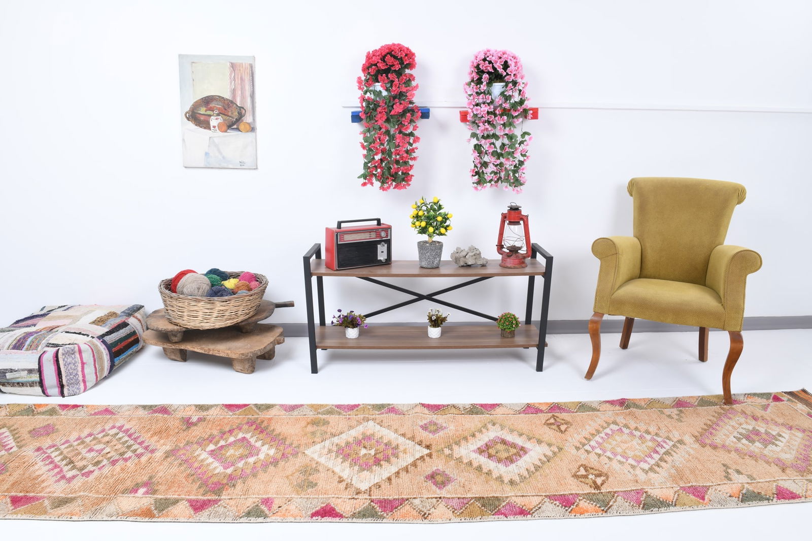 2'7'' x 12'10'' Unique Handmade Vintage Rug - 18422 - 3