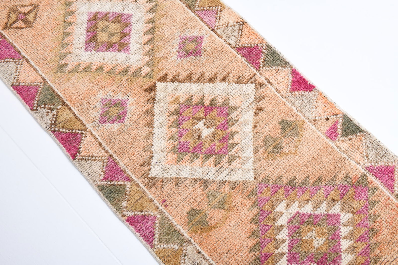 2'7'' x 12'10'' Unique Handmade Vintage Rug - 18422 - 6