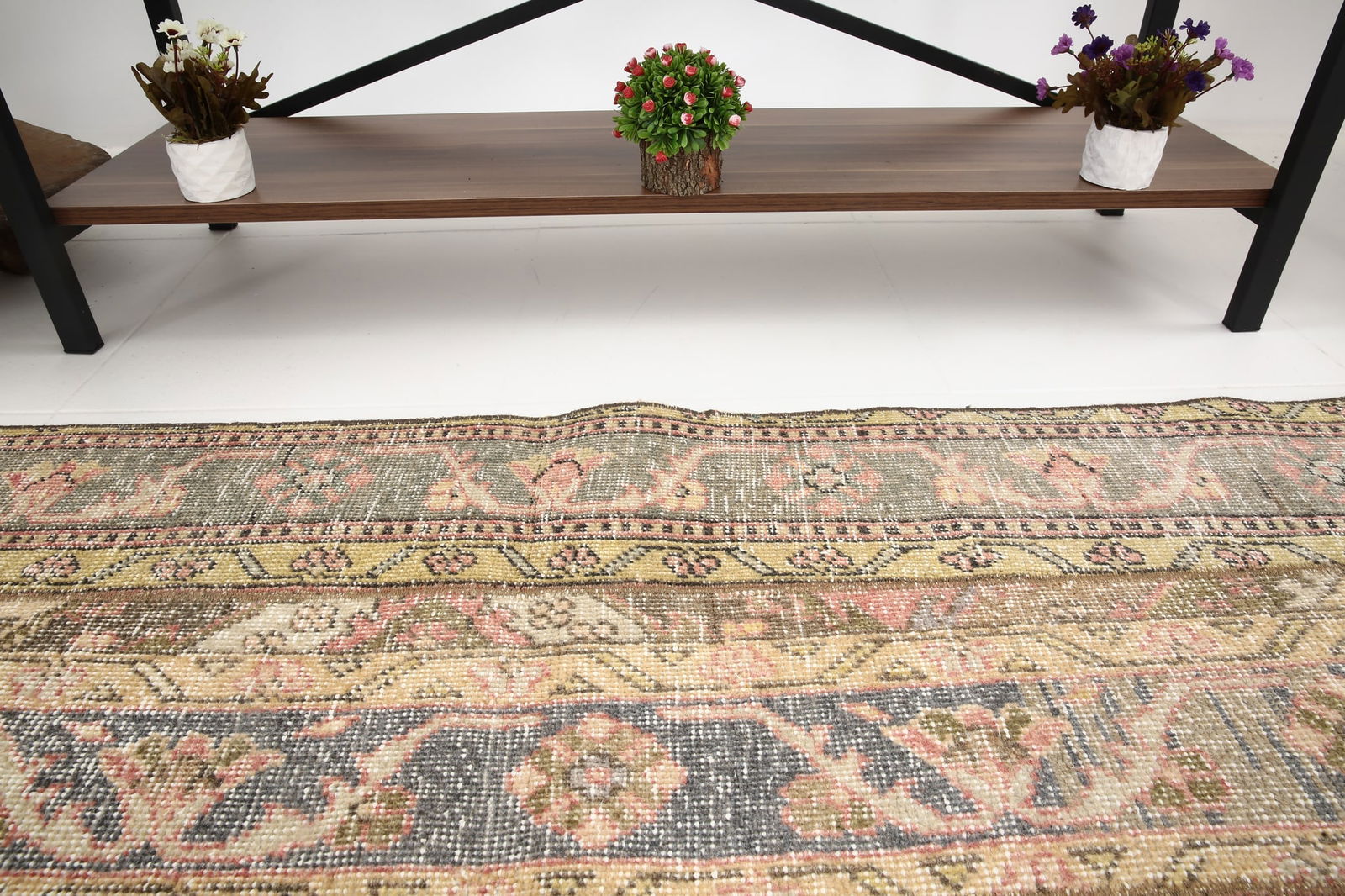 2'1'' x 8'9'' Turkish Vintage Runner Rug - 6353 - 9