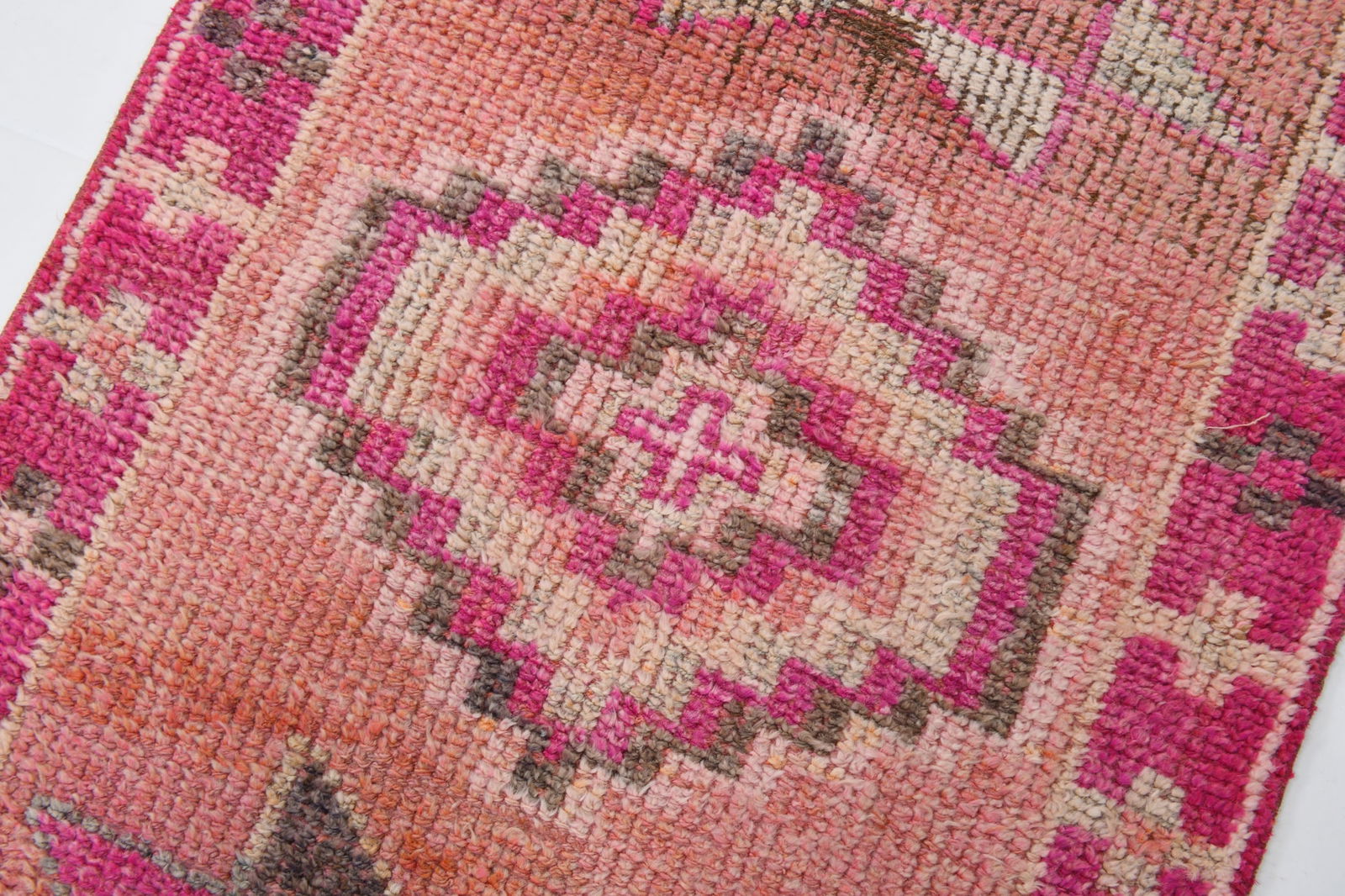 2'7'' x 11'10'' Vintage Wool Runner Rug - 18037 - 7