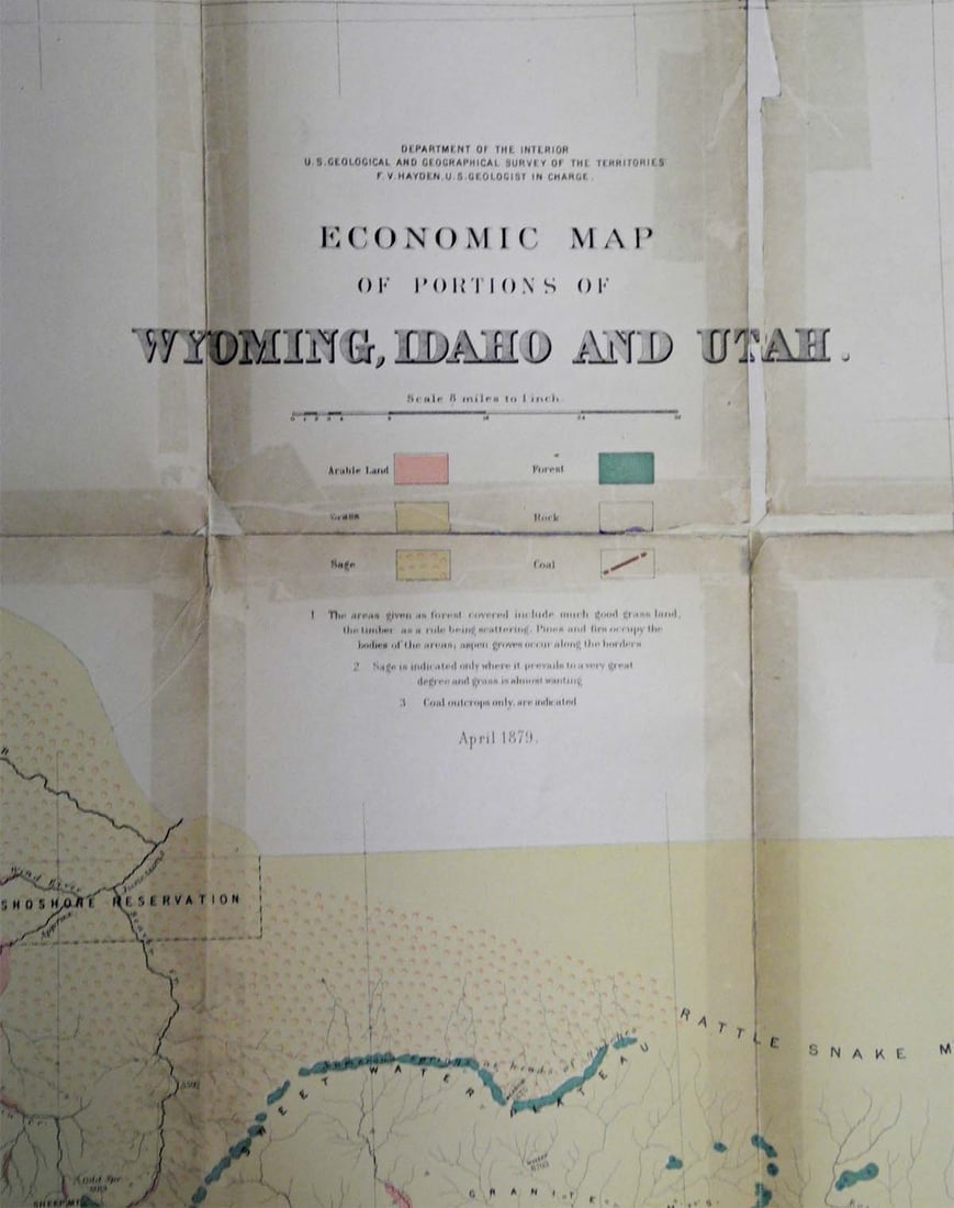 Economic Map of Portions of Wyoming, Idaho and Utah - 2