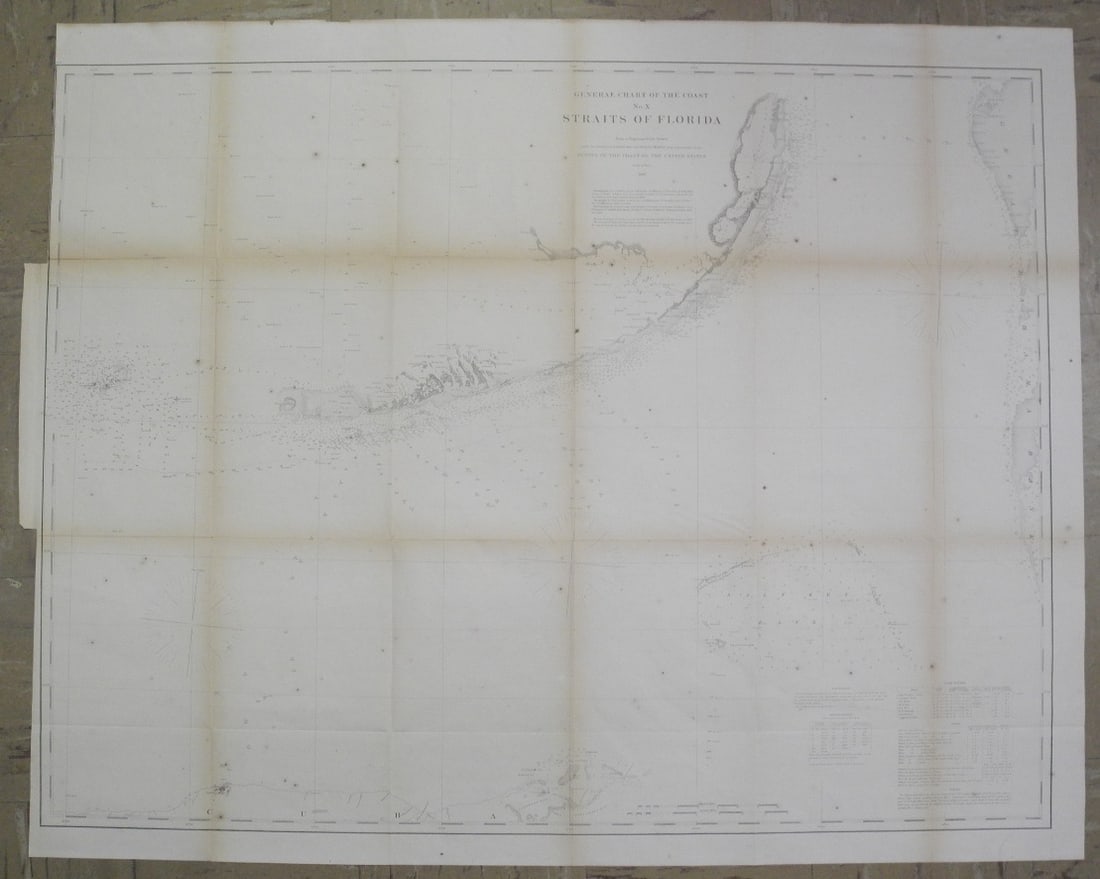 General Chart of the Coast No.X Straits of Florida (1 of 5)